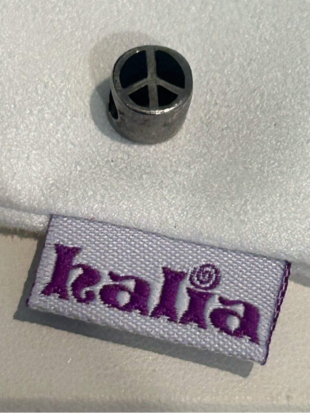 Pandora-style “Peace Symbol” Charm - Sterling Silver